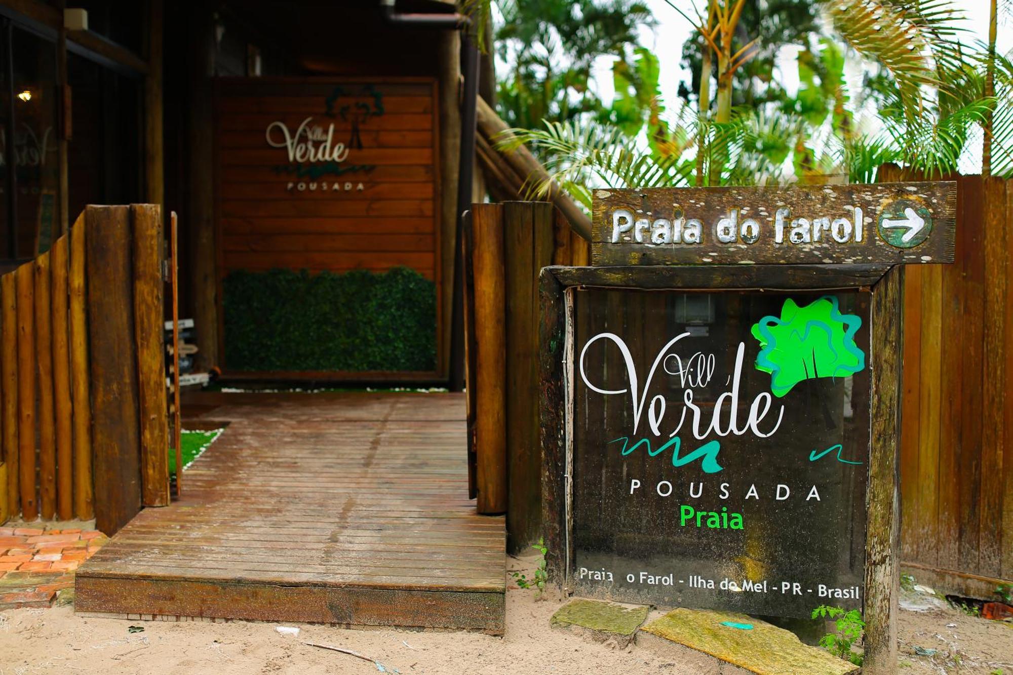 Pousada Villa Verde - Frente Para A Praia Do Farol Іля-ду-Мел Екстер'єр фото
