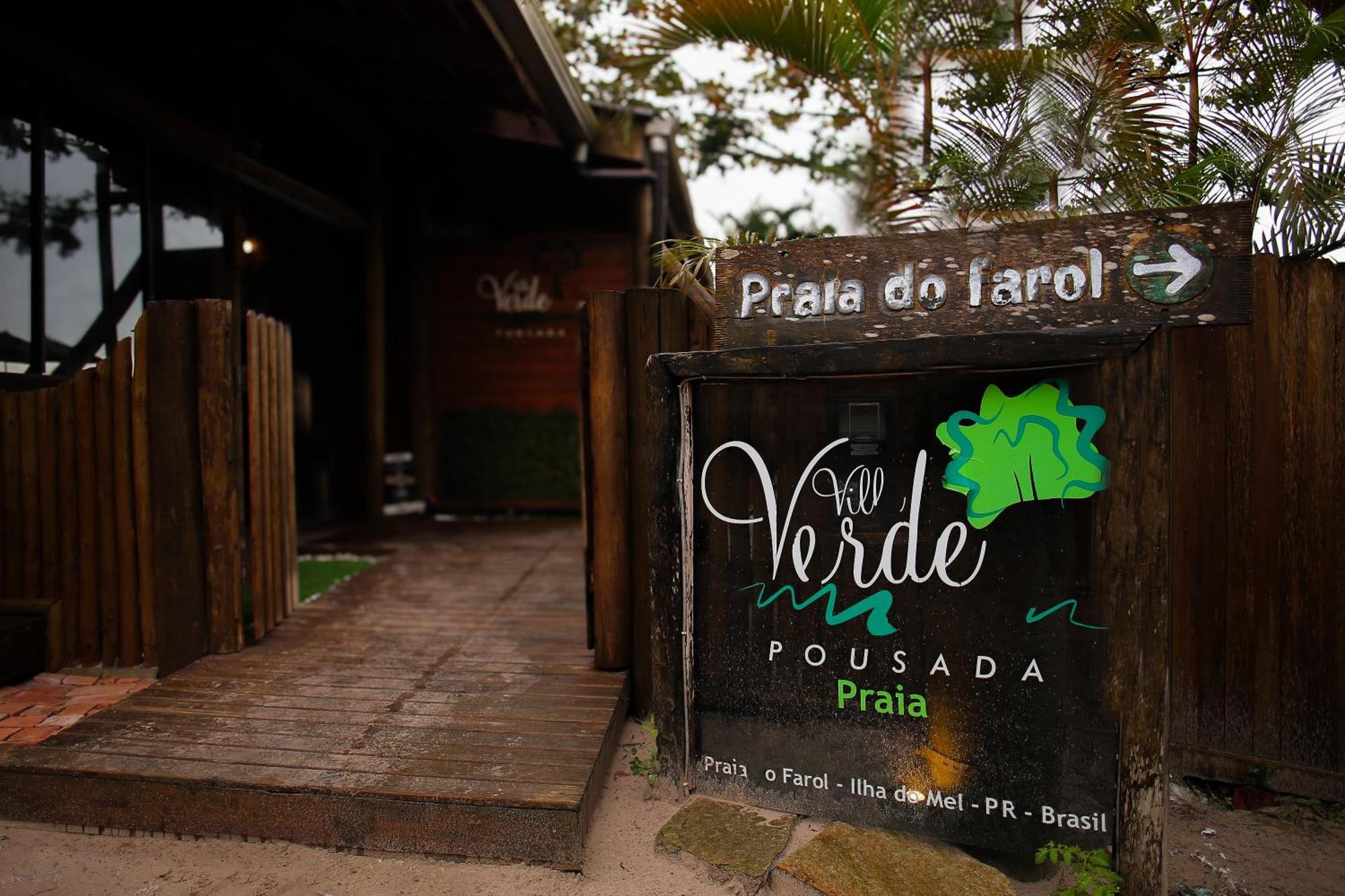 Pousada Villa Verde - Frente Para A Praia Do Farol Іля-ду-Мел Екстер'єр фото