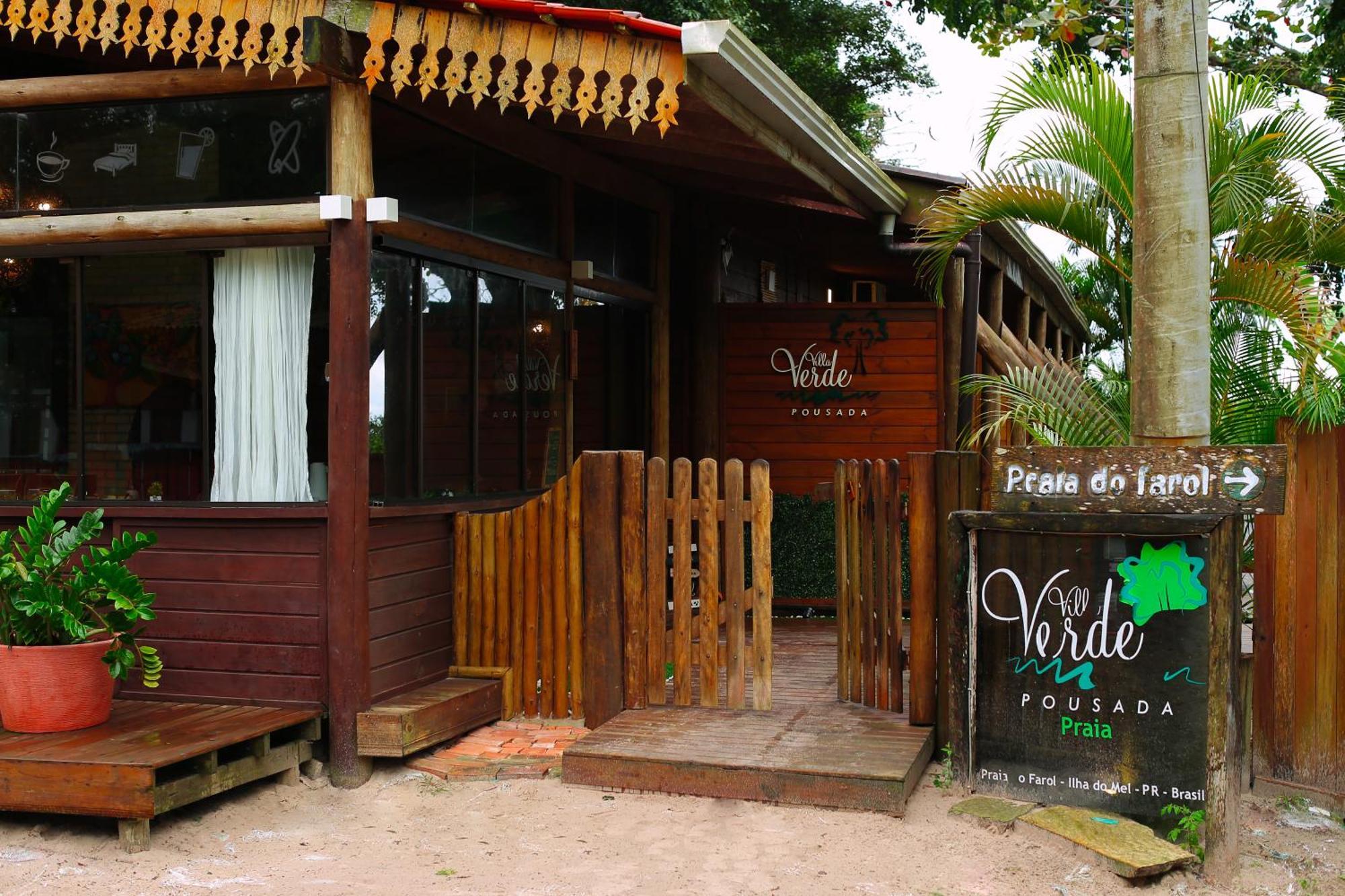 Pousada Villa Verde - Frente Para A Praia Do Farol Іля-ду-Мел Екстер'єр фото